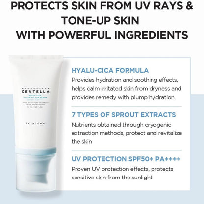 SKIN1004 Madagascar Centella Hyalu-Cica Water-Fit Sun Serum - Missha Middle East