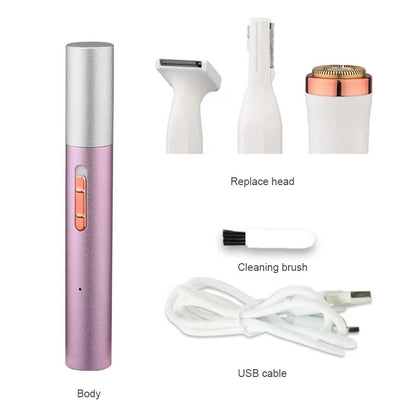 SilkyGlow 4-in-1 Rechargeable Shaver for Women - Missha Middle East