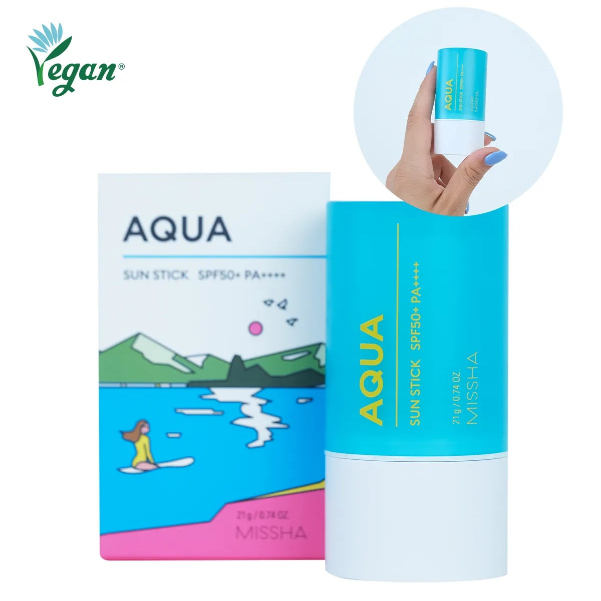 Missha All Around Safe Block Aqua Sun Stick SPF50+ PA++++ - Missha Middle East