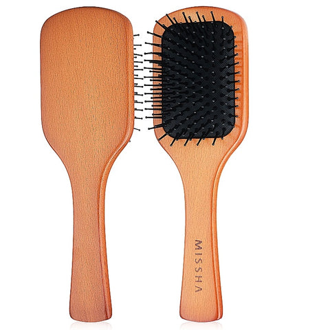 Wooden Cushion Hair Brush - Missha Middle East