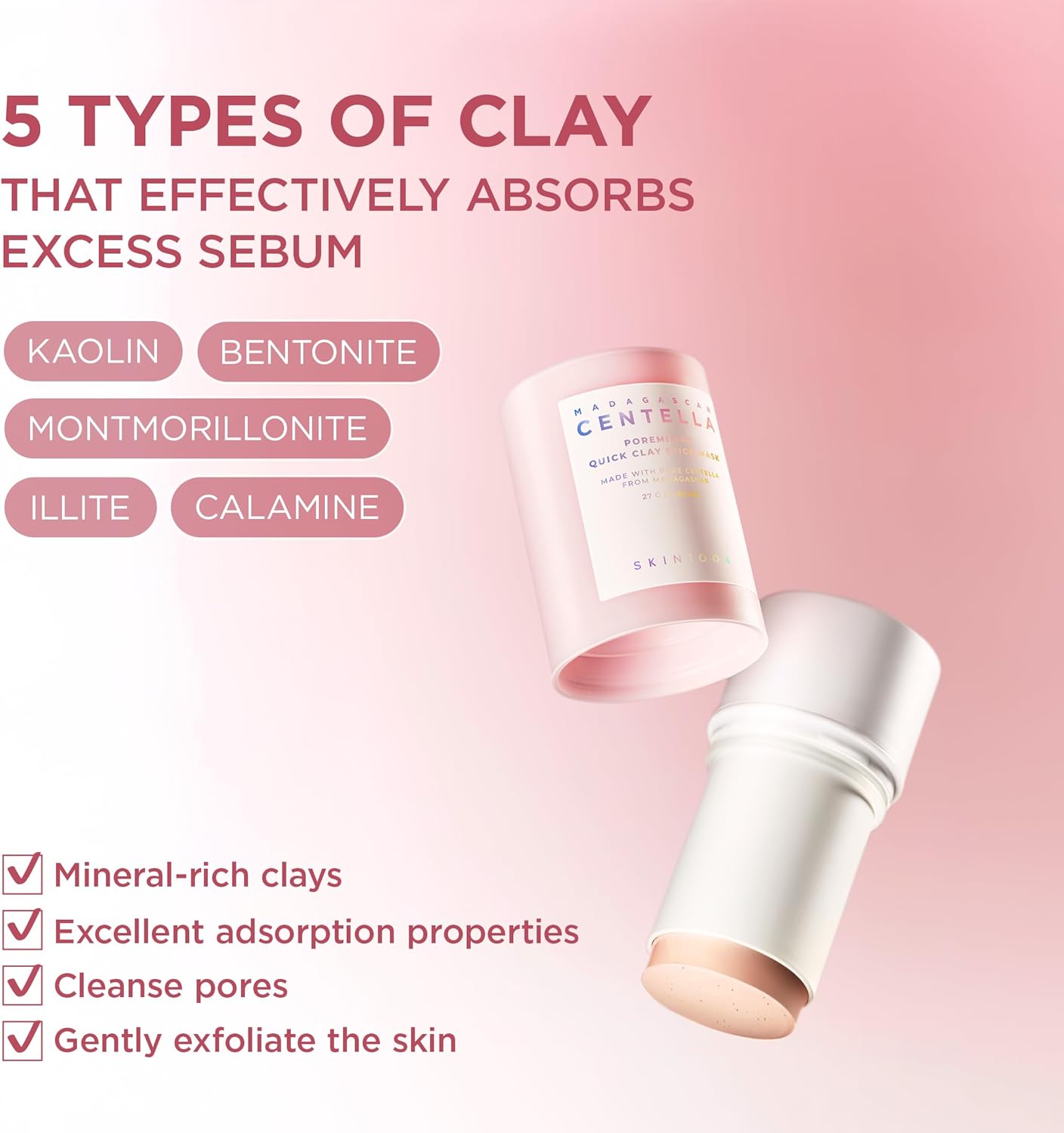 SKIN1004 Madagascar Centella Poremizing Quick Clay Stick Mask - Missha Middle East
