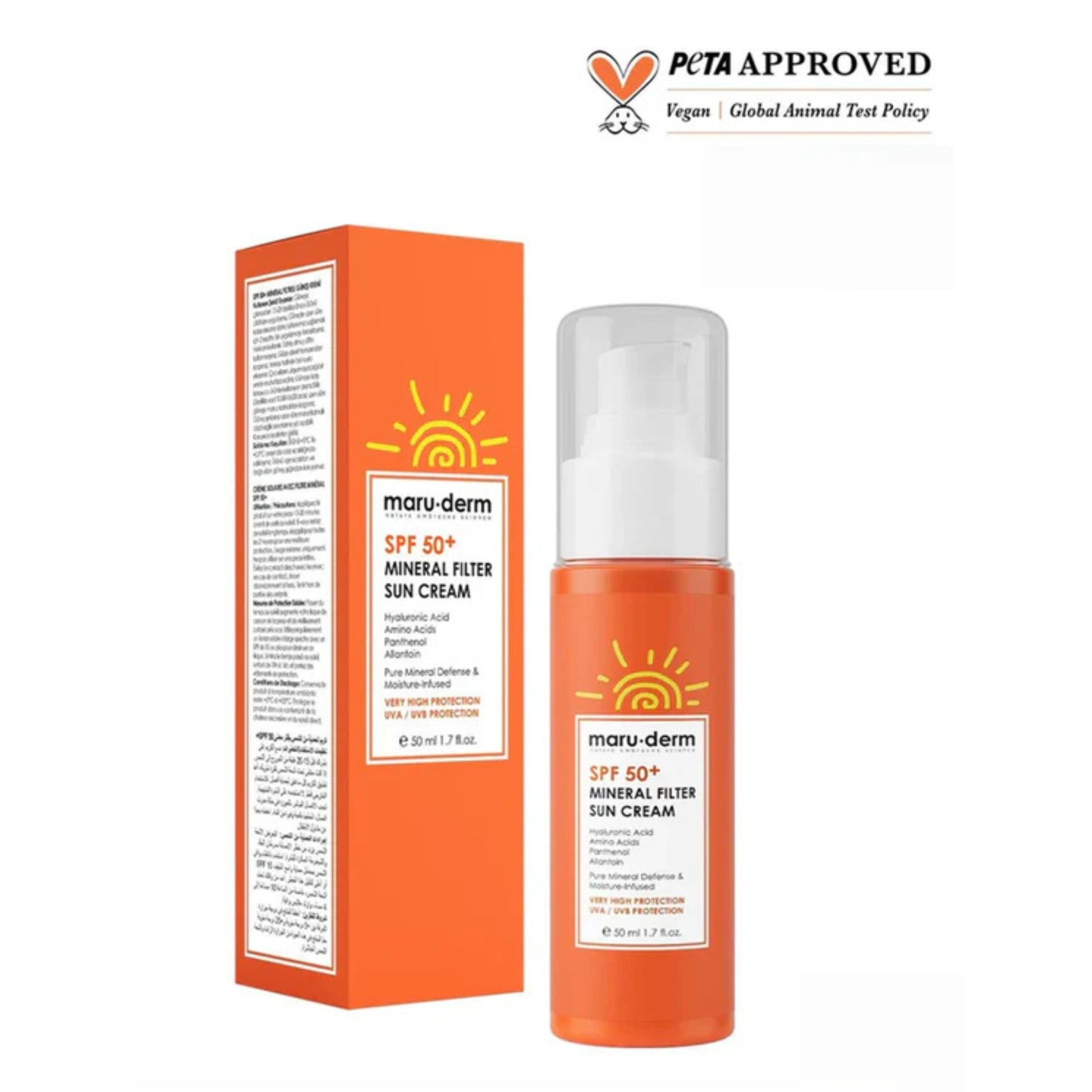 Maru.derm SPF 50+ Mineral Filter Sun Cream - Missha Middle East