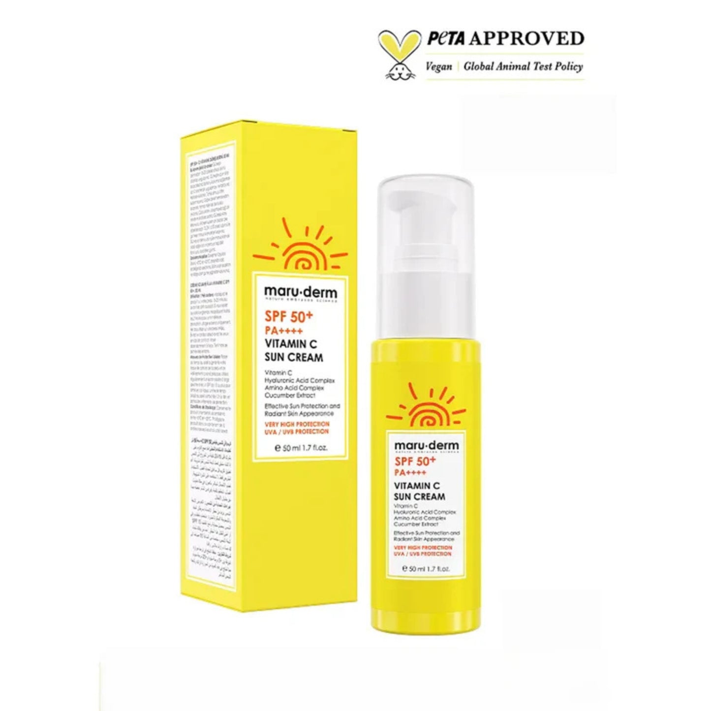 Maru.derm SFP 50+ Vitamin C Sun Cream - Missha Middle East