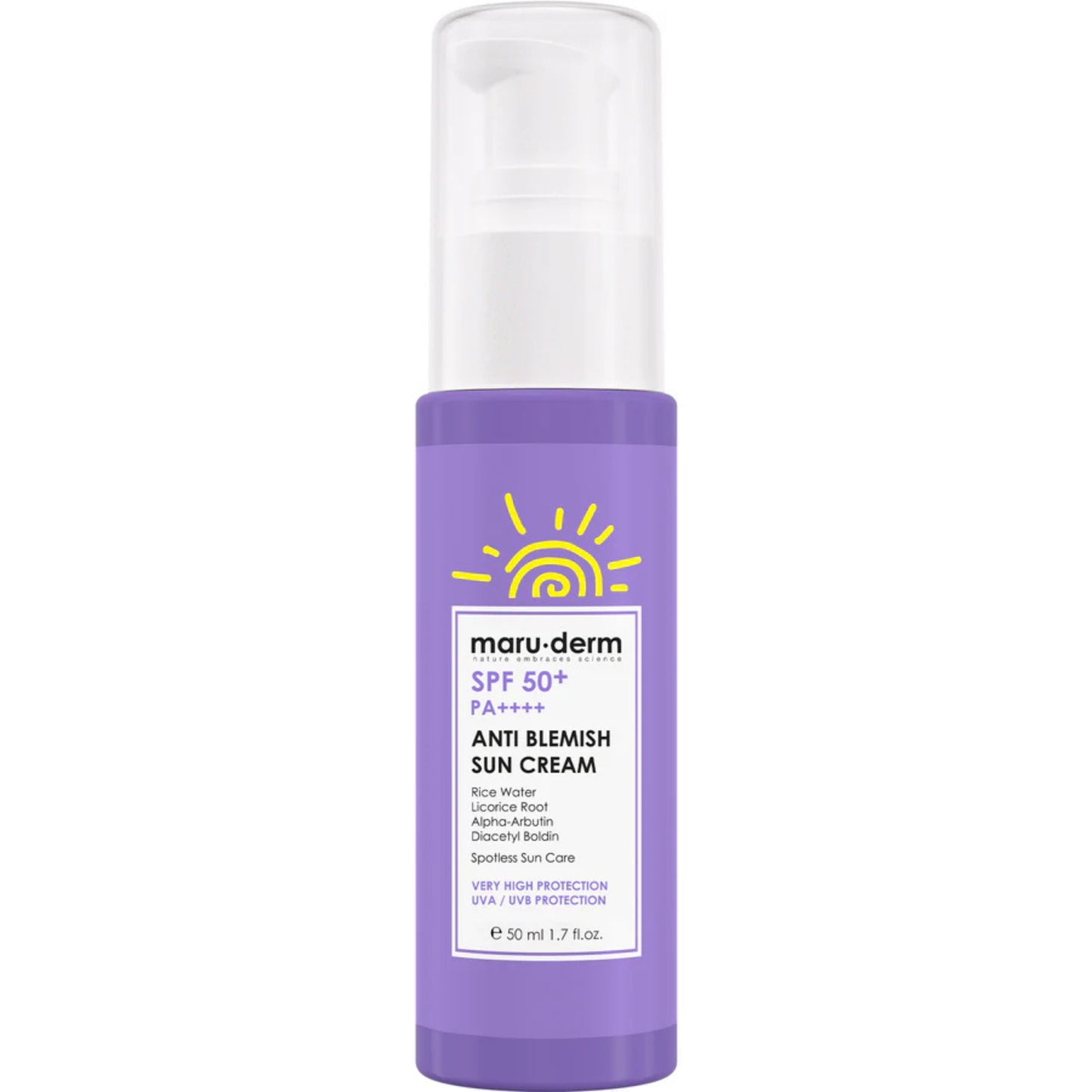 Maru.derm SPF 50+ Anti Blemish Sun Cream - Missha Middle East