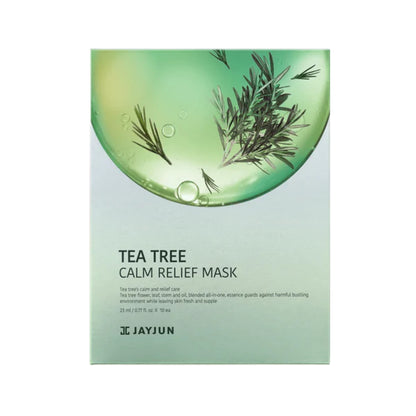 JAYJUN Tea Tree Calm Relief Mask - 10 Sheets - Missha Middle East