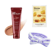 Missha Red Clay + Hair band Combo