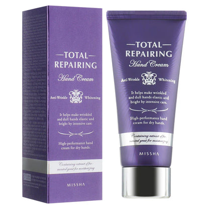 Missha Total Repairing Hand Treatment Hand Cream 60mL Anti-Wrinkle & Whitening - Missha Middle East