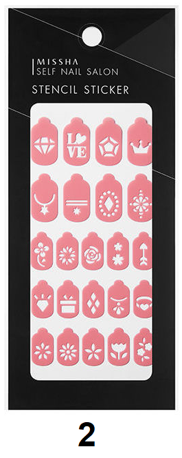 Missha Self Nail Salon Stencil Sticker - Missha Middle East