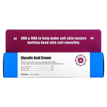 A'pieu Glycolic Acid Cream - Missha Middle East