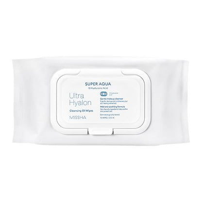 MISSHA Super Aqua Ultra Hyalron Cleansing Oil Wipes (30 Wipes/158ml) - Missha Middle East