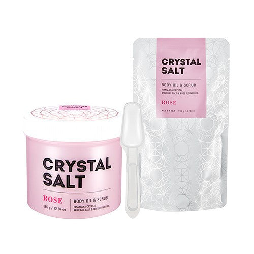 Crystal Salt Body Oil Scrub (Rose) - Missha Middle East