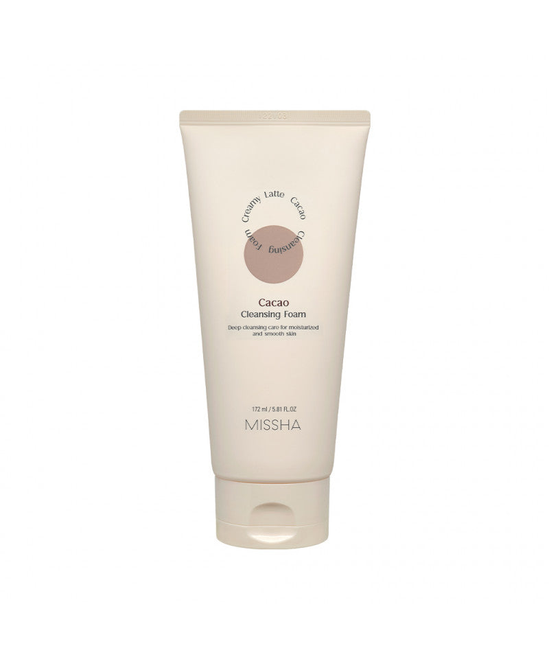 MISSHA Creamy Latte Cleansing Foam | Green Tea, Strawberry, Cacao