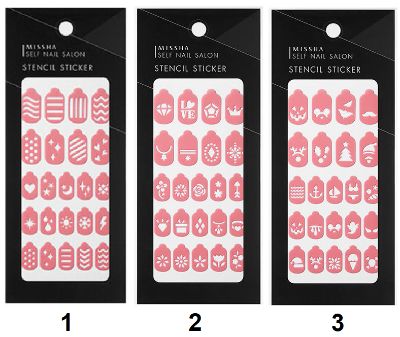 Missha Self Nail Salon Stencil Sticker - Missha Middle East