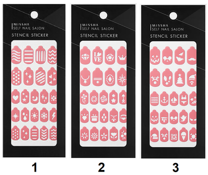 Missha Self Nail Salon Stencil Sticker - Missha Middle East